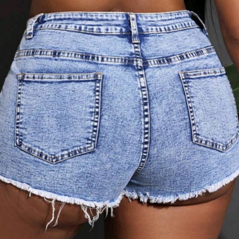 Denim Blue Women's Shorts